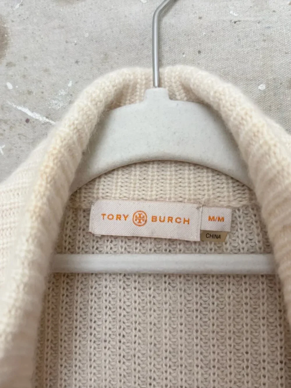 Tory Burch Cashmere Ribbed Cardigan